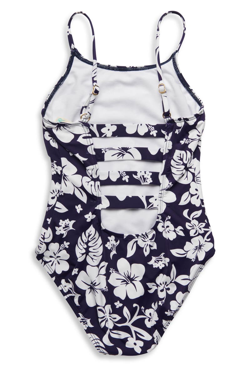 Hobie Aloha Floral One-Piece Swimsuit, Alternate, color,