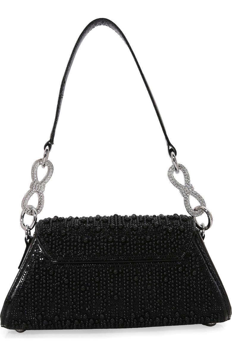 BERNESS Rhinestone Embellished Shoulder Bag, Alternate, color, Black