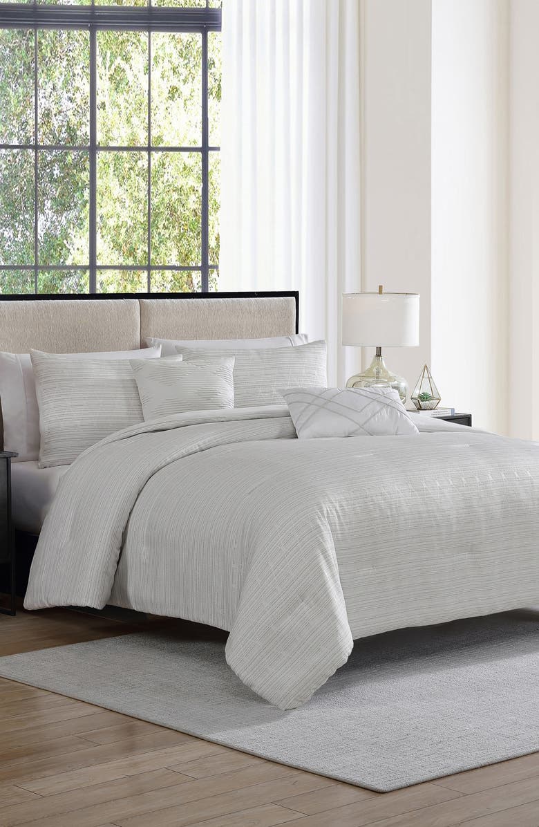 Tahari Marguerite 5-Piece King Comforter Set, Alternate, color, Grey