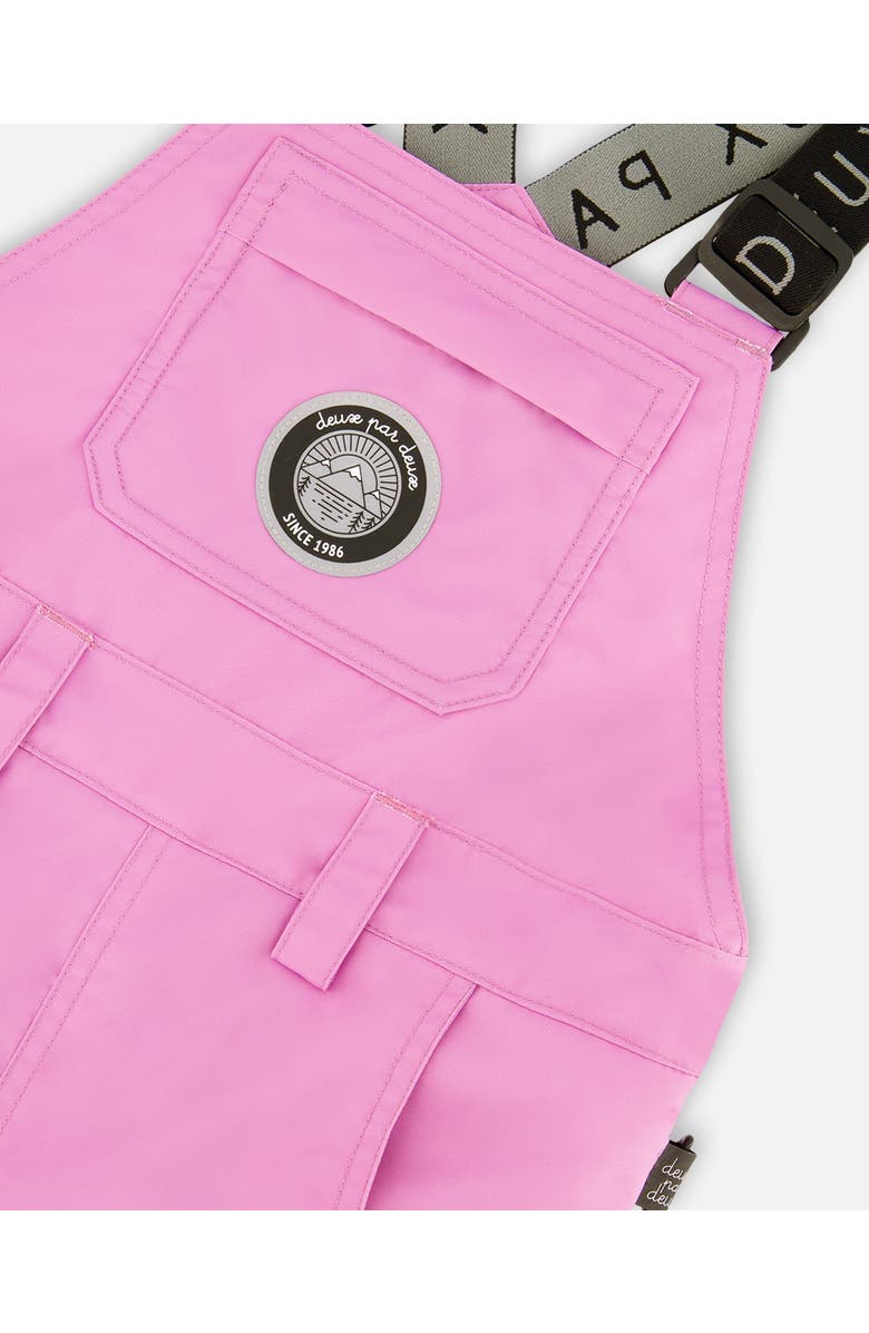 Deux par Deux Girl Solid Play Overall Snow Bib, Alternate, color, Purple