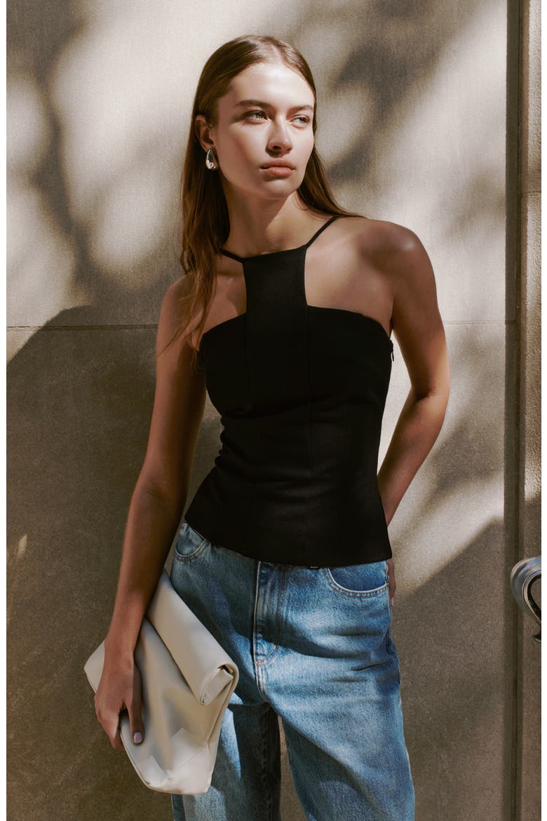 Bianca Top, Alternate, color, BLACK