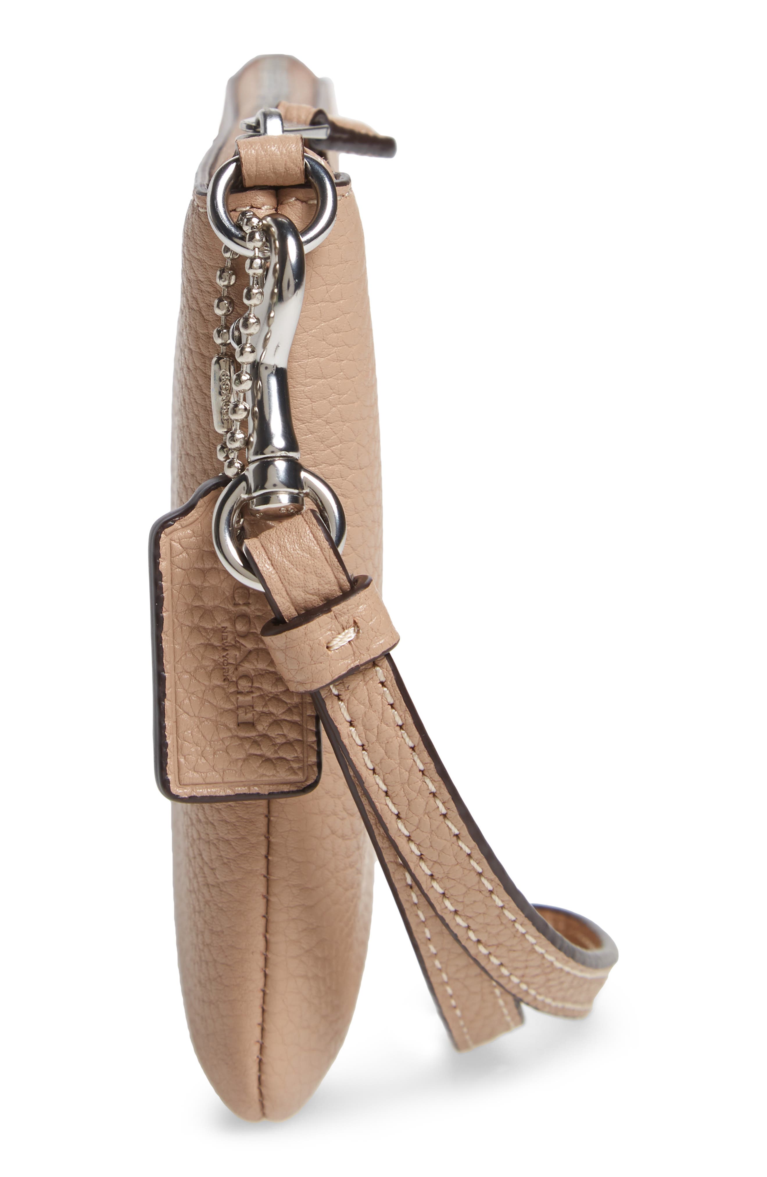 Leather Wristlet, Alternate, color, TAUPE