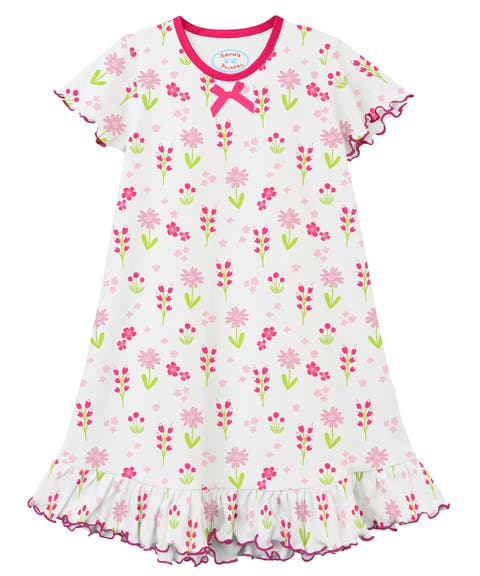 Short Sleeve Ruffle Nightgown (Toddler, Little Kid & Big Kid)