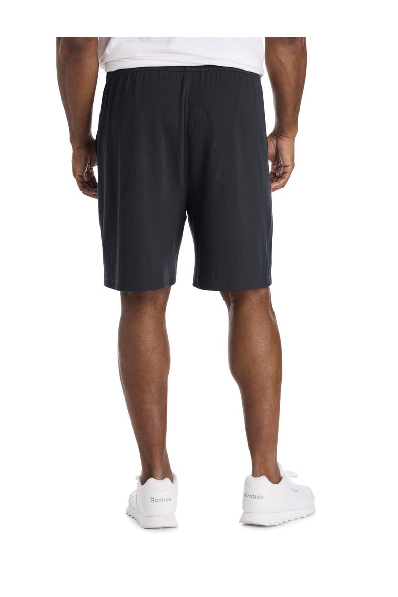 Big & Tall Performance Textured Shorts, Alternate, color, BLACK