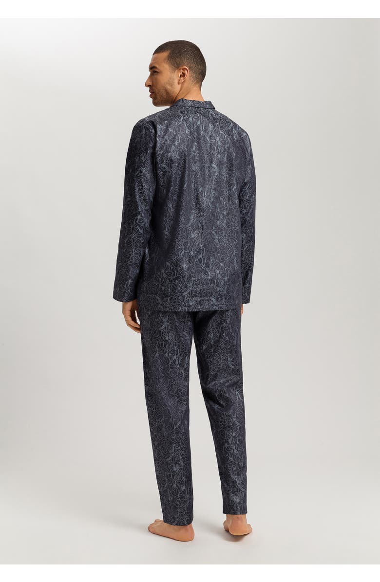 Hanro Selection Satin Cotton Pajama Set, Alternate, color, Nightshade