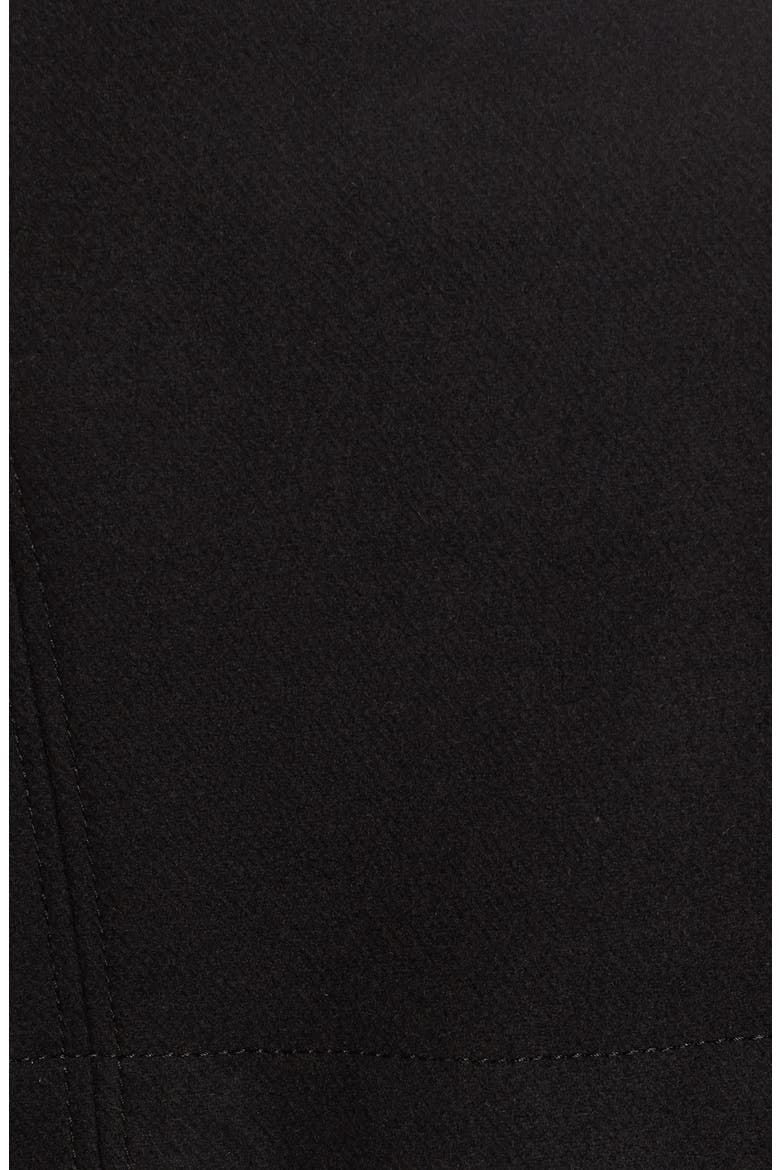 Flange Belted Coat, Alternate, color, BLACK