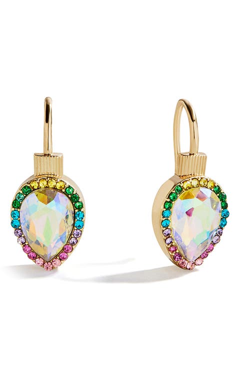Merry Christmas Heart Drop Earrings