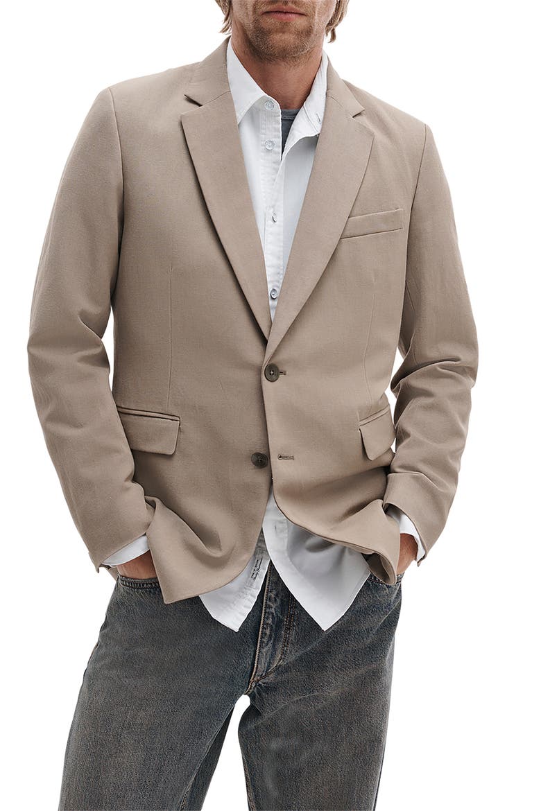 Butler Virgin Wool Blend Blazer, Main, color, STONE