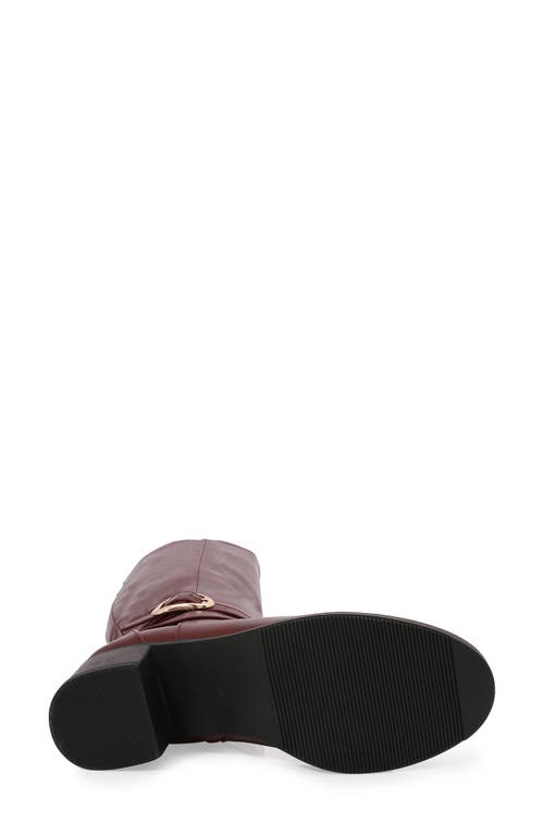 Berness Riding Boot In Burgundy