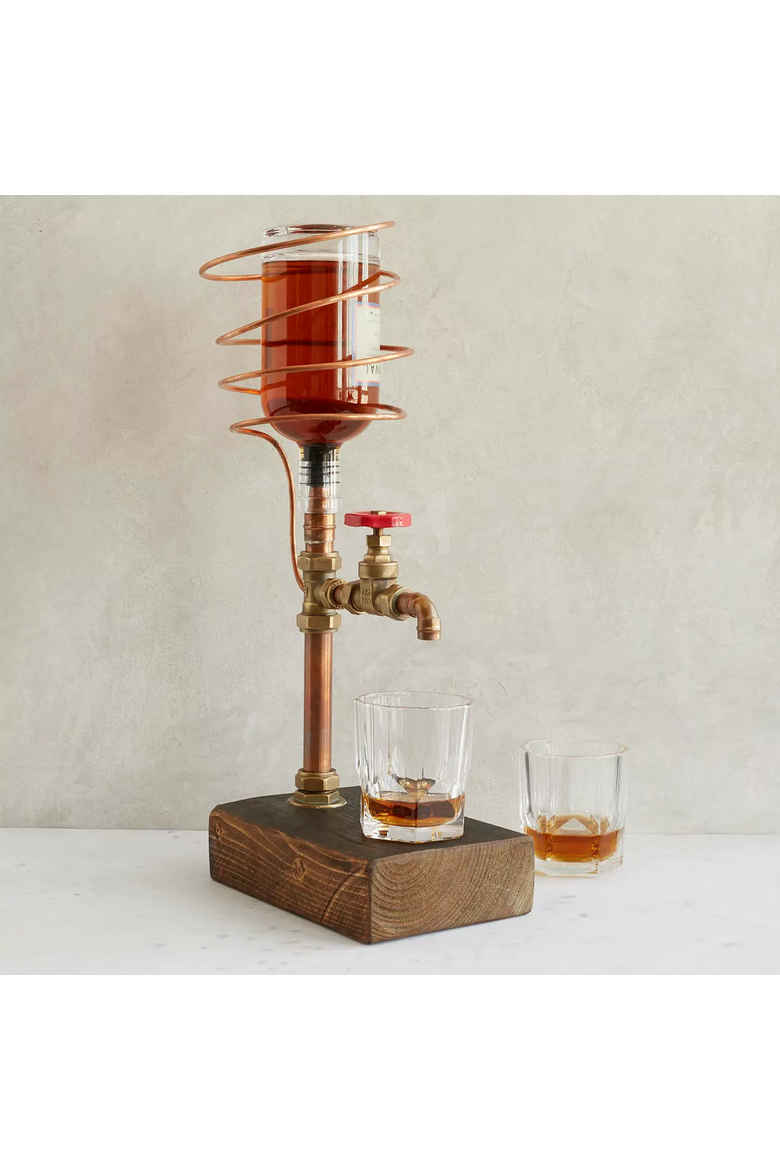 Industrial Brass & Copper Drink Dispenser, Main, color, Copper / Brass