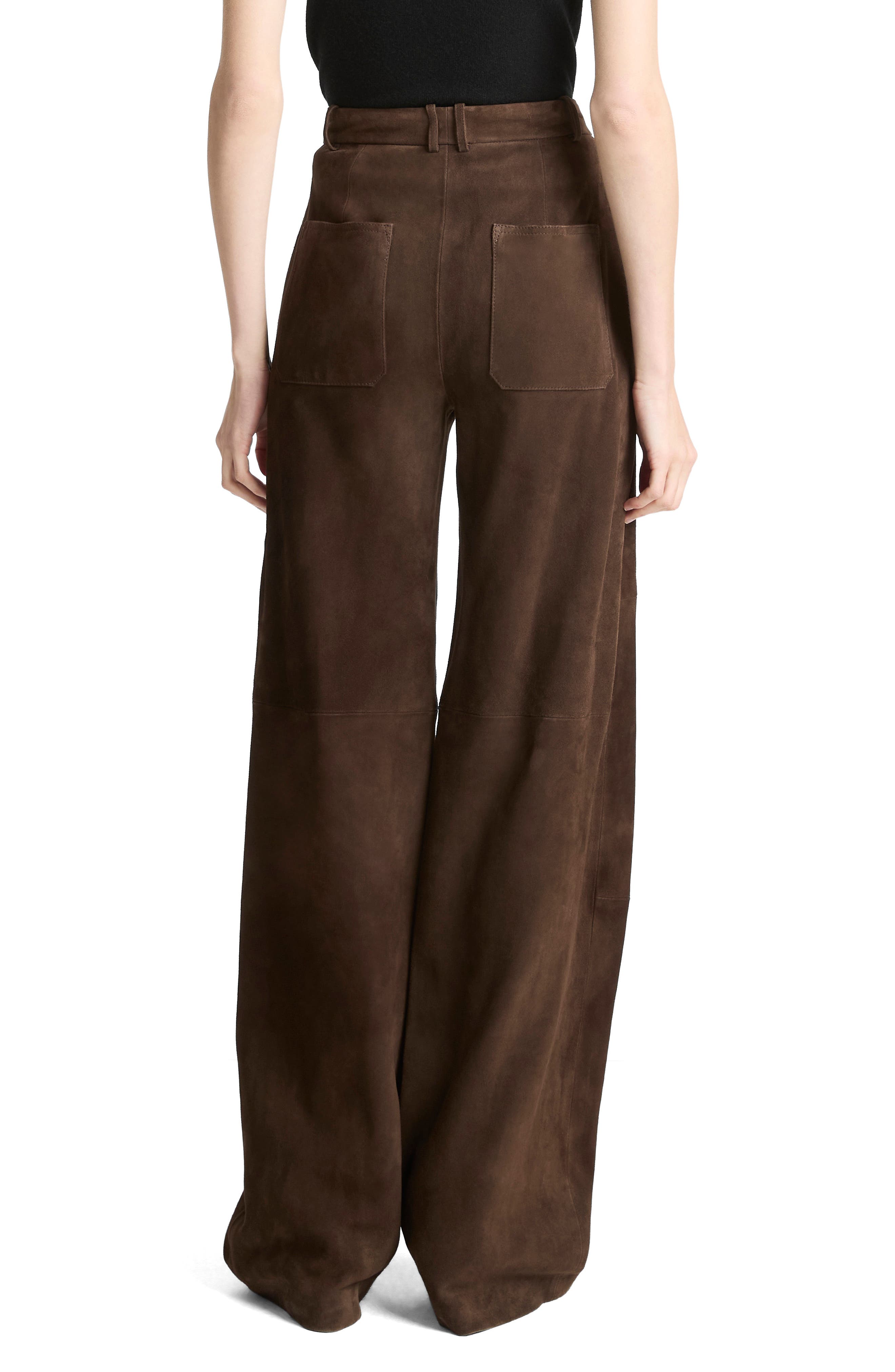 Suede Wide Leg Pants - image 2