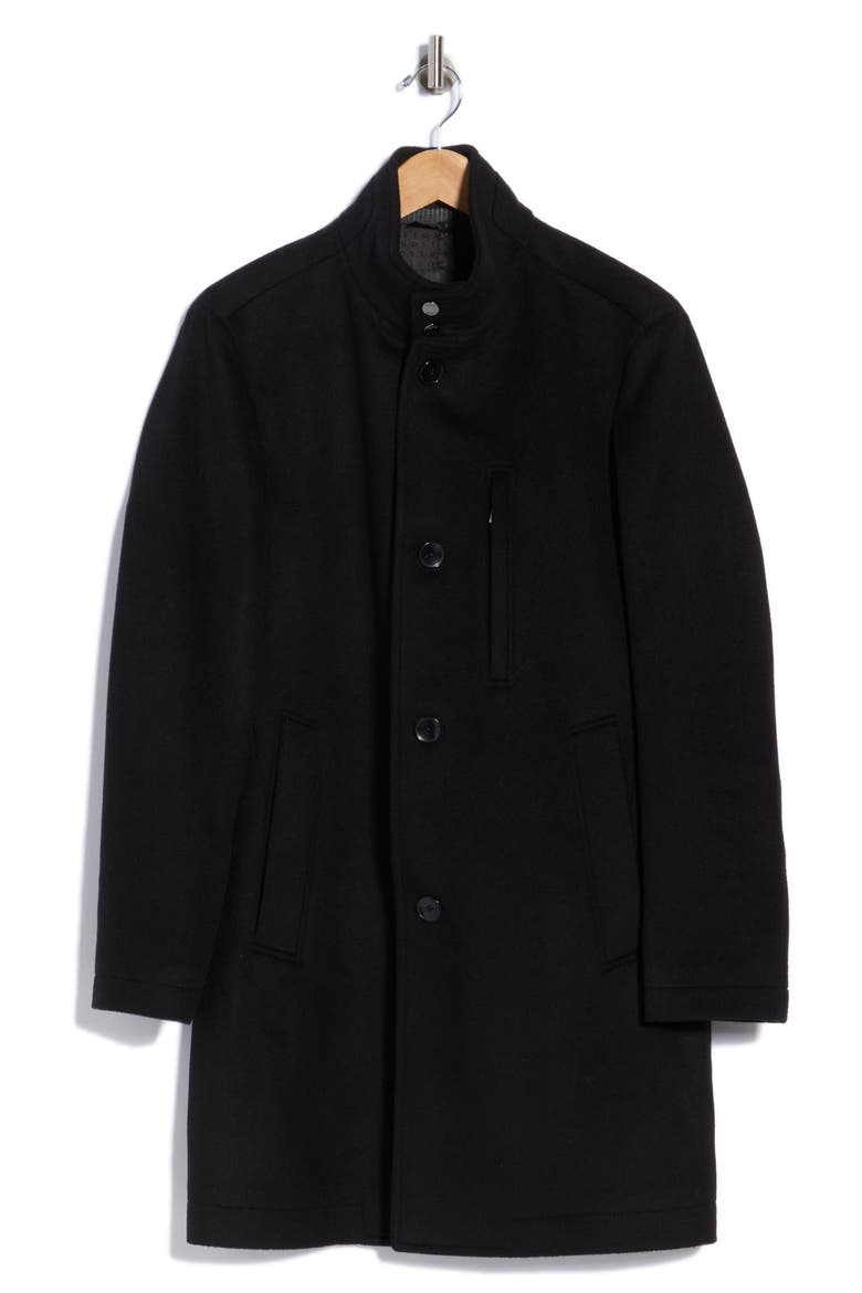 Hyde Wool & Cashmere Coat, Main, color, BLACK