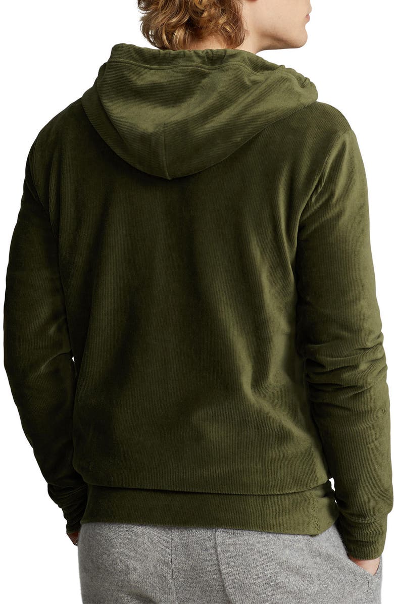 Polo Ralph Lauren Knit Corduroy Zip-Up Hoodie, Alternate, color,