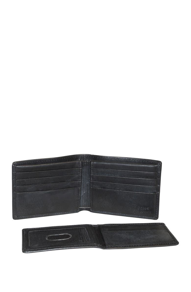 BUXTON Dopp Regatta Leather Convertible Thinfold Wallet, Alternate, color,