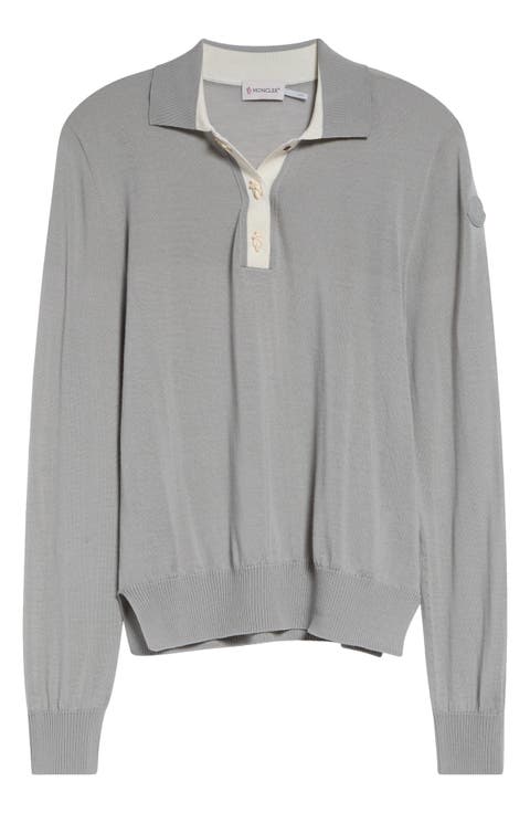 Wool Long Sleeve Polo