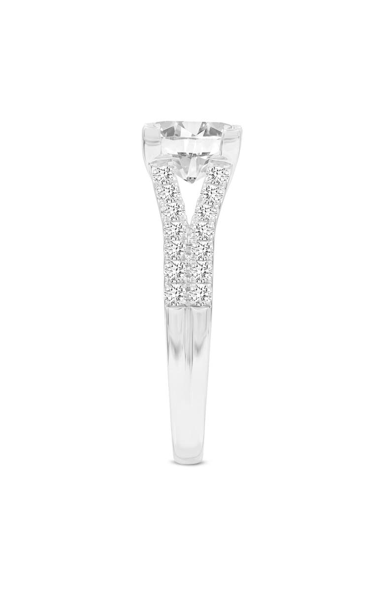 LuvMyJewelry Parineeta 14K Gold Princess Cut Lab Grown Diamond Engagement Ring - 1.95 Ct, Alternate, color, 14K White Gold
