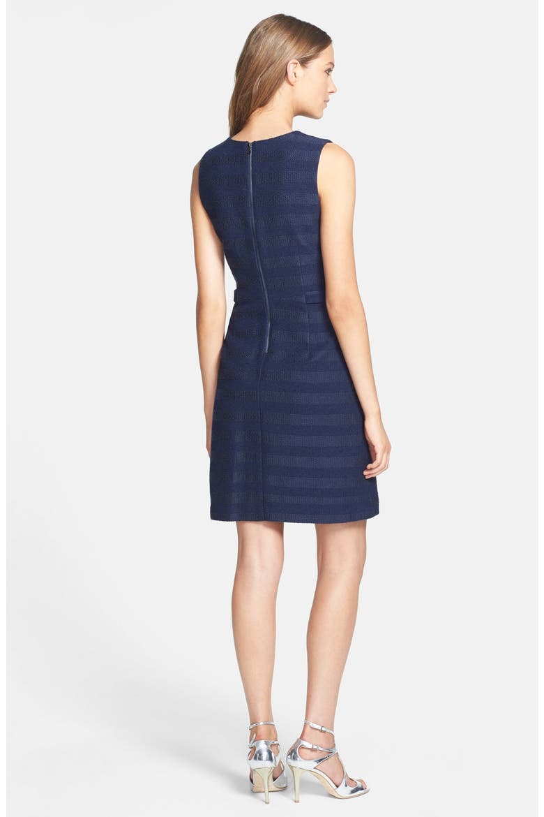 'Addison' Cotton Blend Fit & Flare Dress, Alternate, color, DEEP INDIGO