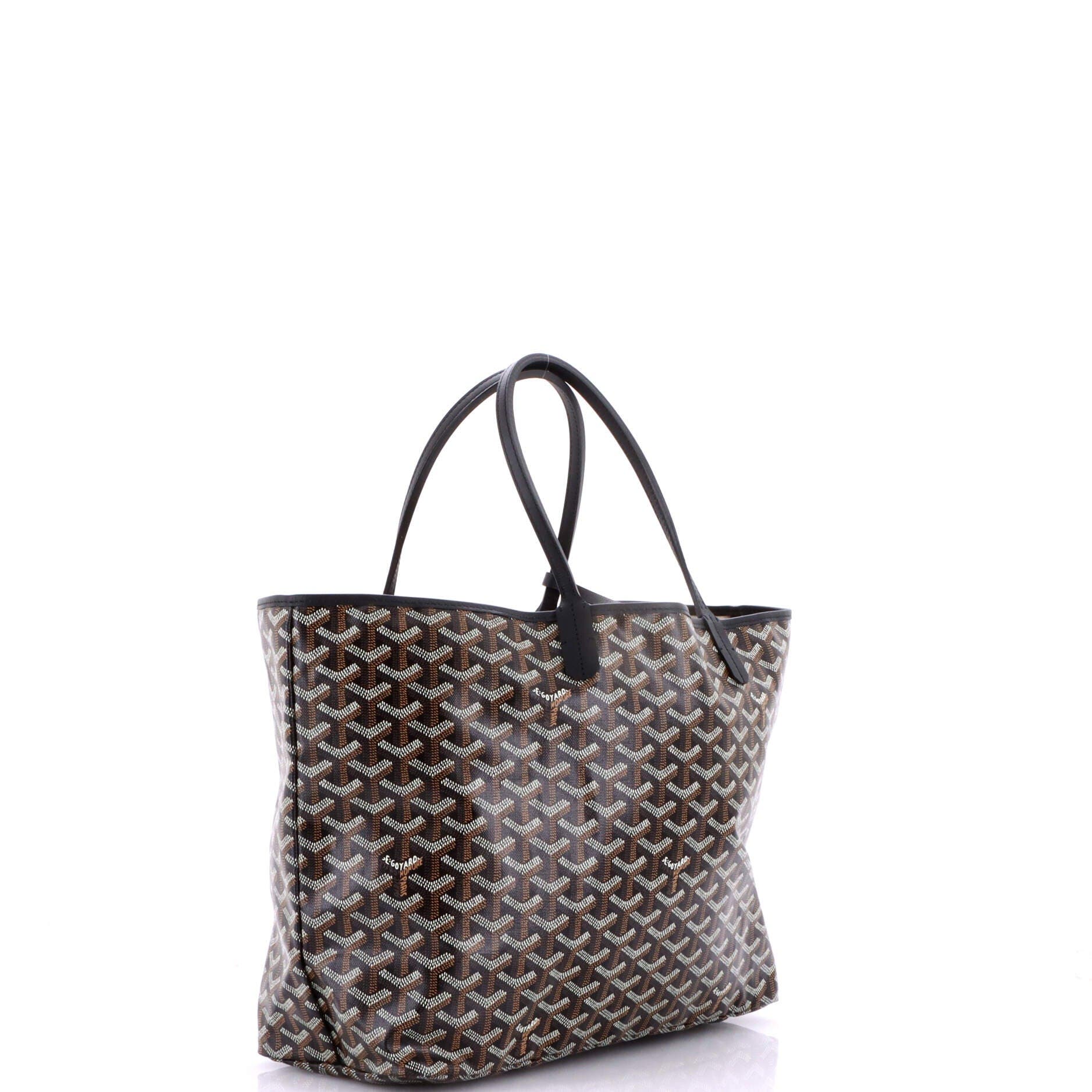 Pre-Owned Goyard Saint Louis Tote Coated Canvas PM, Alternate, color, Black