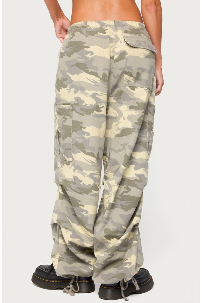 Emzi Baggy Cotton Cargo Pants, Alternate, color, GRAY