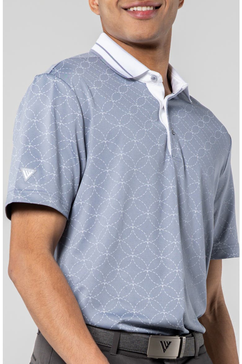 Cascase Polo, Alternate, color, PEBBLE/ WHITE