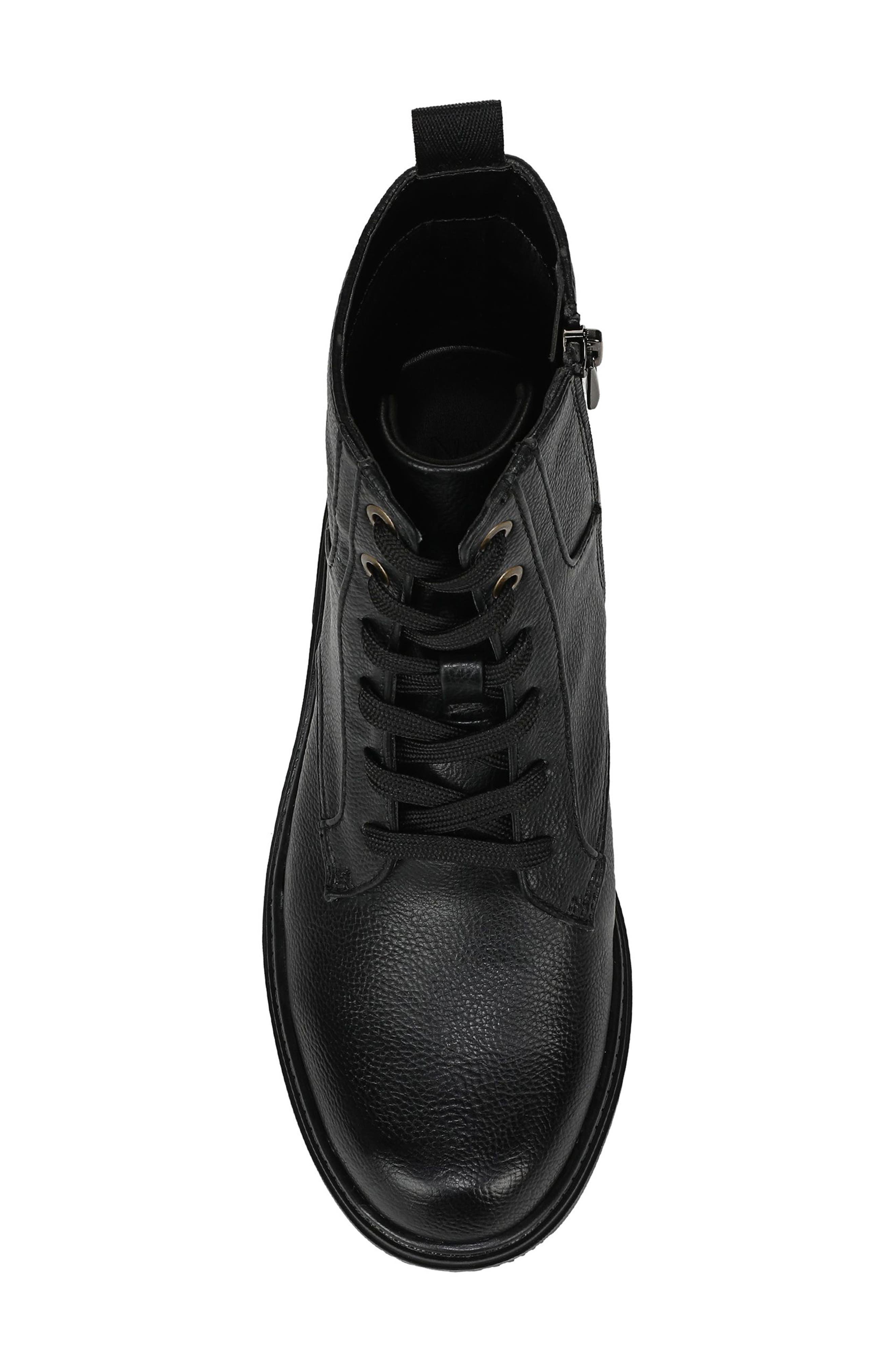 Legend Combat Boot, Alternate, color, BLACK FAUX LEATHER
