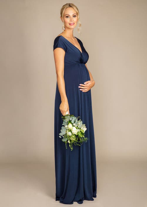 Tiffany Rose Maternity Francesca Maternity Maxi Dress In Blue