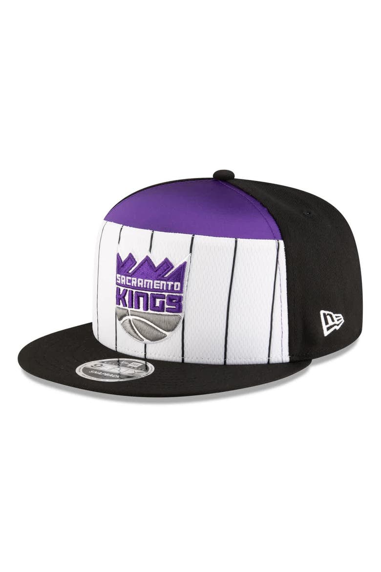 Men's New Era  White/Black Sacramento Kings 2025 NBA Tip Off Split Panel 9FIFTY Snapback Hat, Alternate, color, White