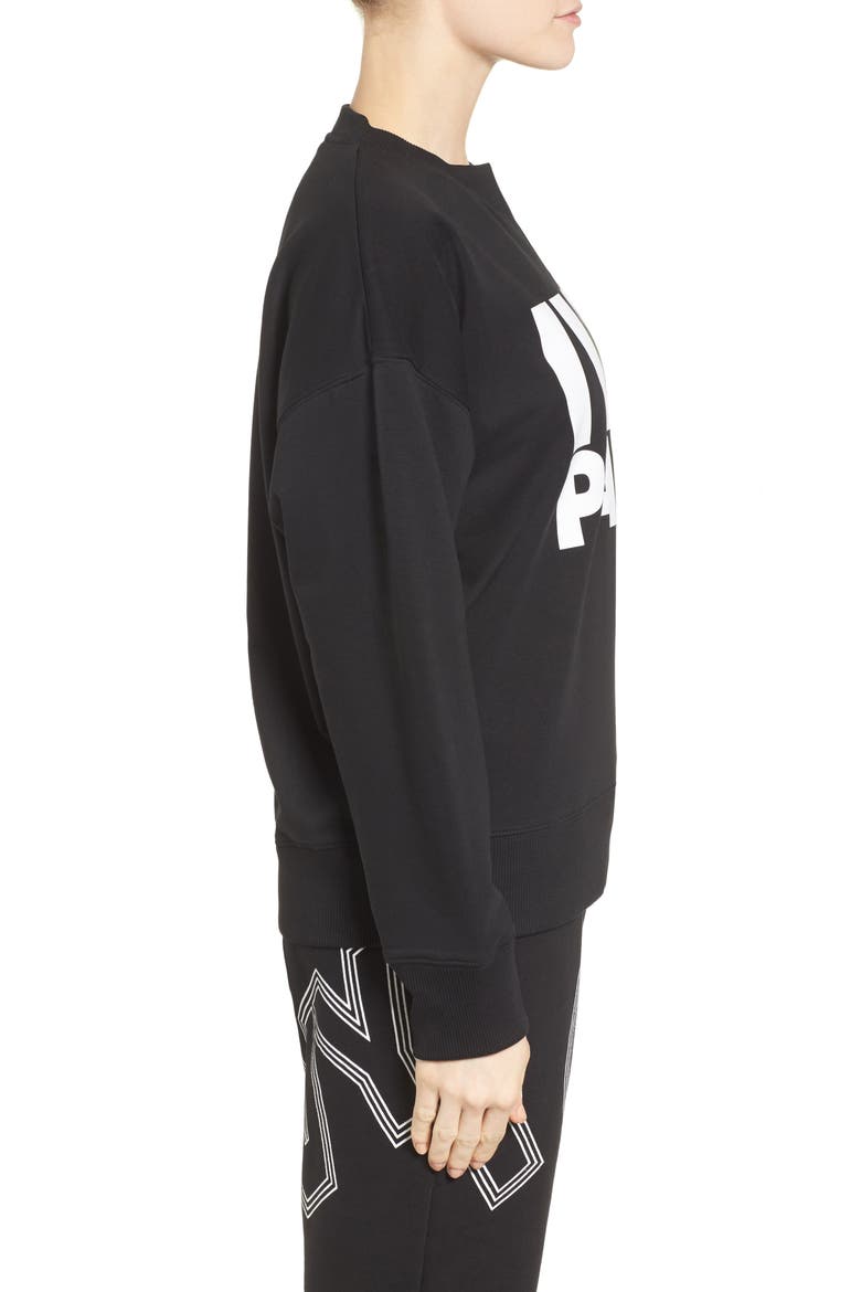 Logo Sweatshirt, Alternate, color, BLACK
