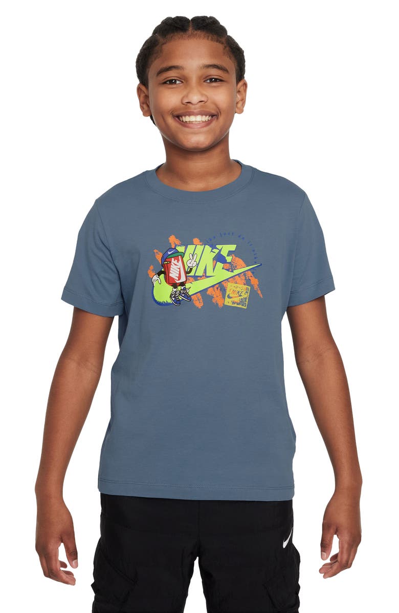 Nike Kids' Sportswear Boxy Swoosh Graphic T-Shirt, Main, color,