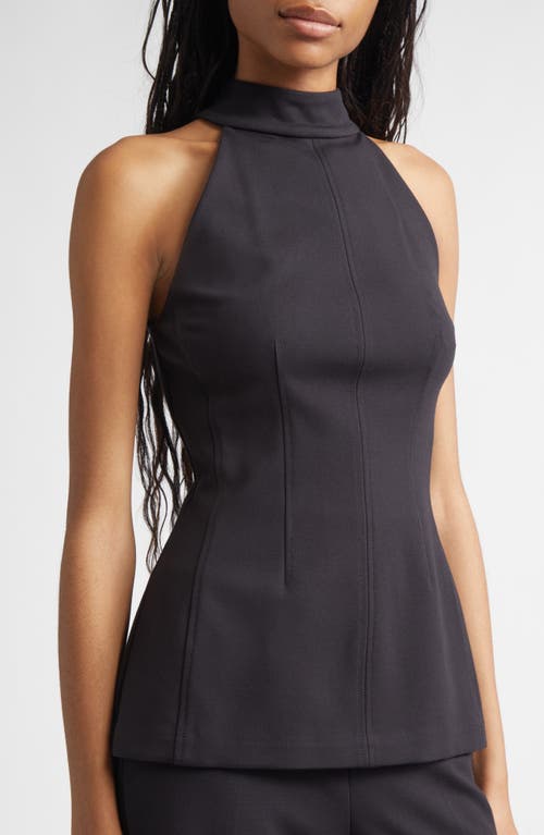 Veronica Beard Johanne Halter Top In Black