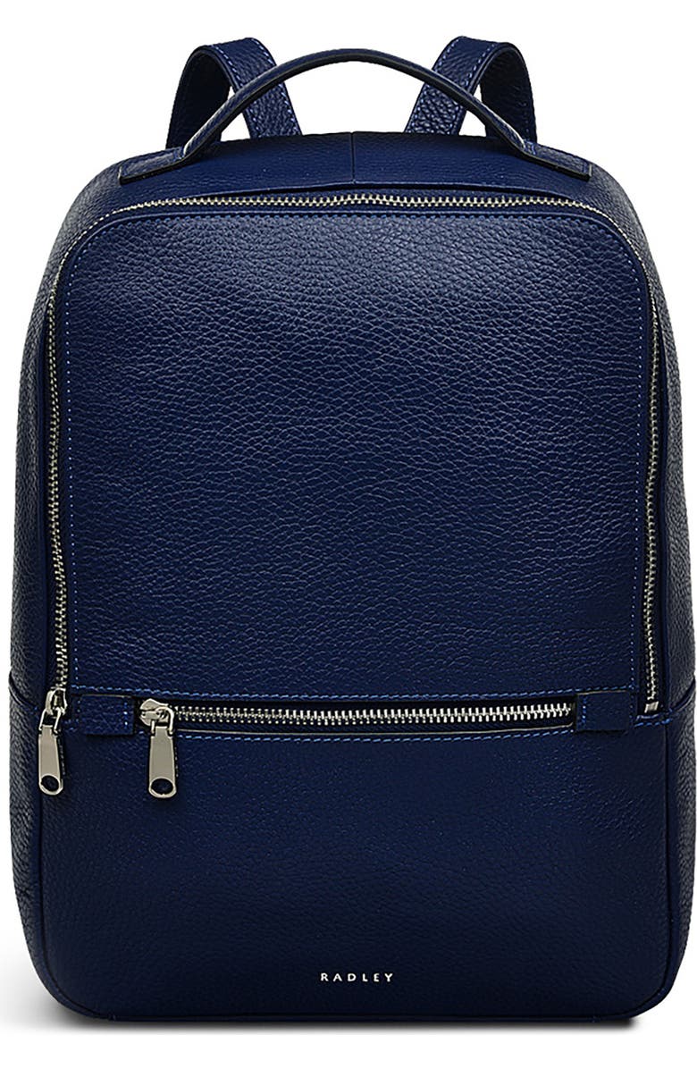 Radley Sunny Dene Leather Backpack, Main, color, Evenfall