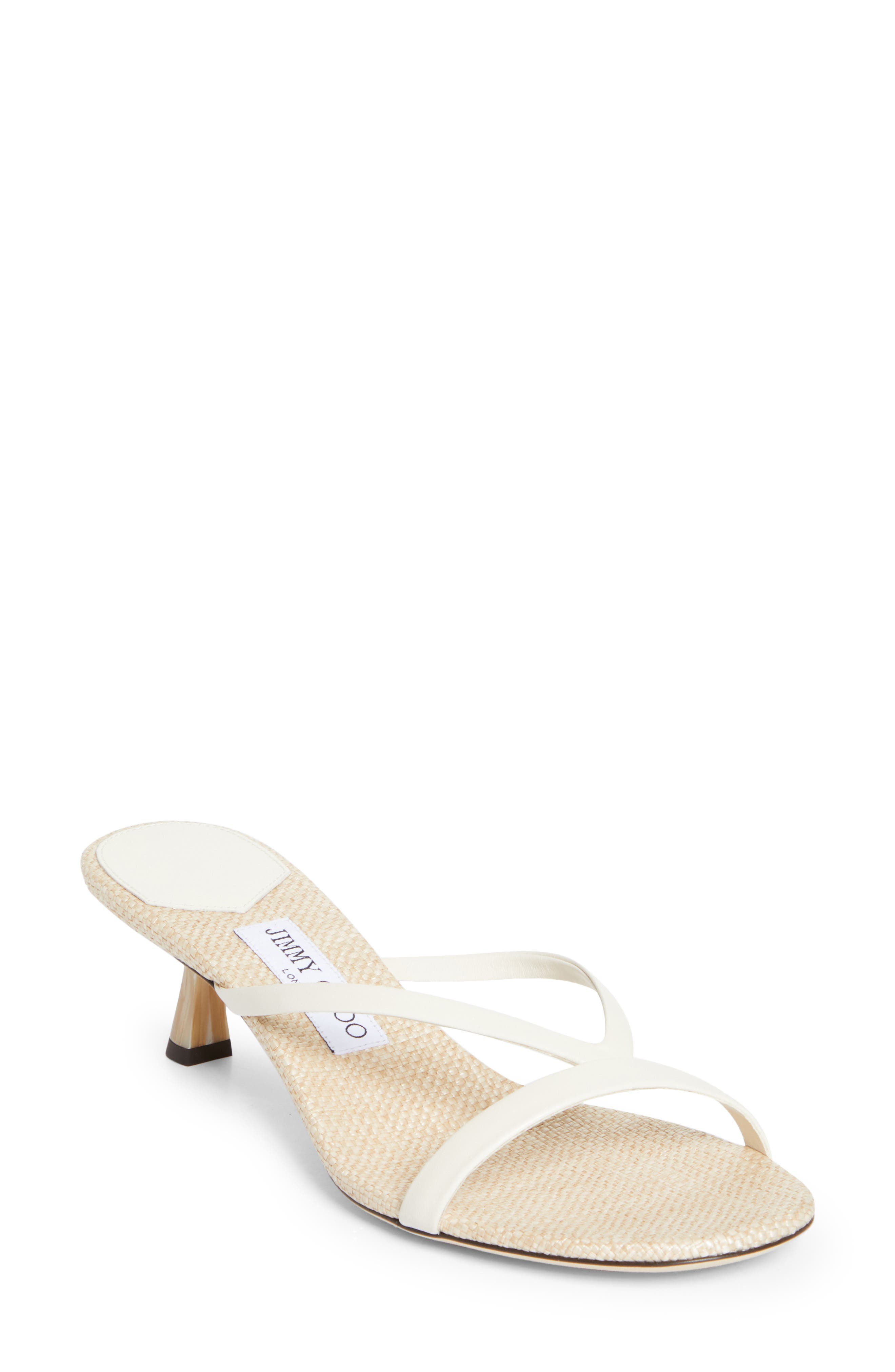 Jimmy Choo Ciela Slide Sandal, Main, color, Latte Mix