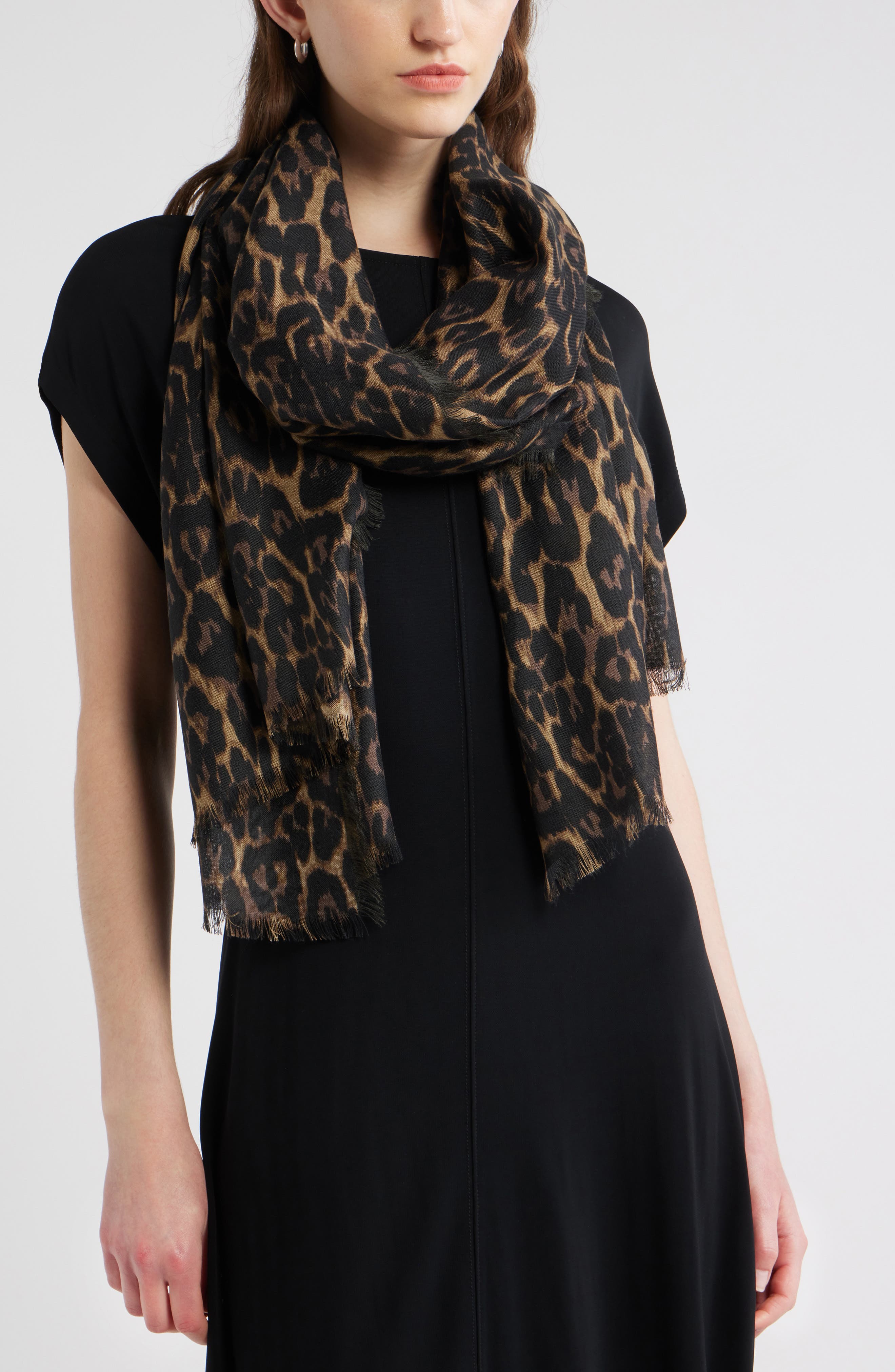 BLACK BRUSHED LEOPARD