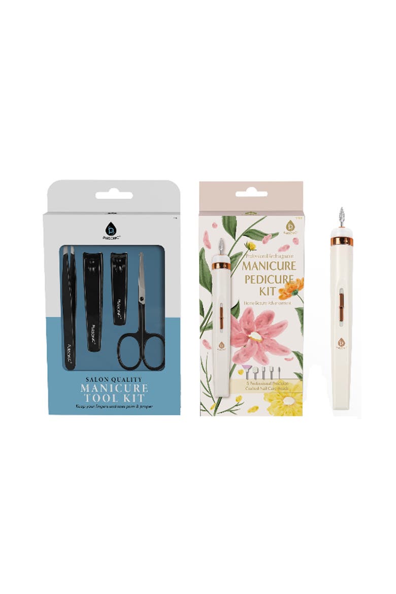 Precision Trimming Set & Manicure/Pedicure Kit, Main, color, Black