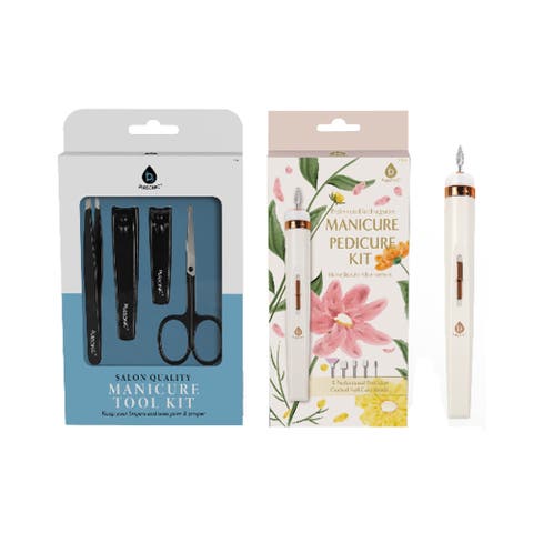 The Ultimate Professional Nail Care Duo 4-Piece Precision Trimming Set and Professional Manicure & Pedicure Kit