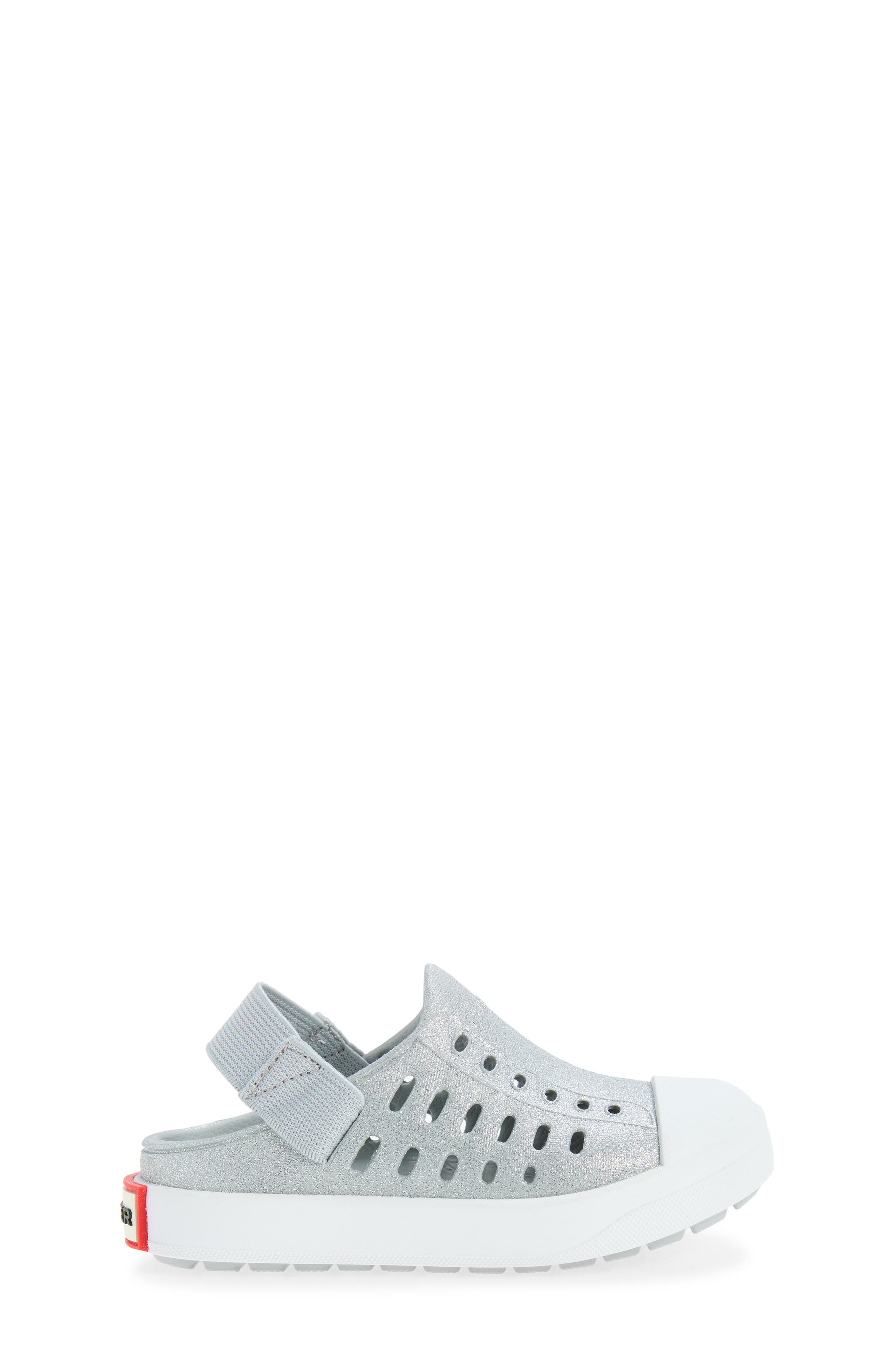 Hunter Kids' Jaime Slide Sandal, Alternate, color, Silver