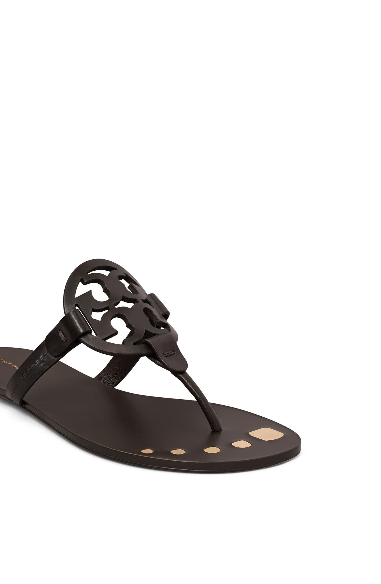 Tory Burch Miller Thong Sandal, Alternate, color, Cocoa