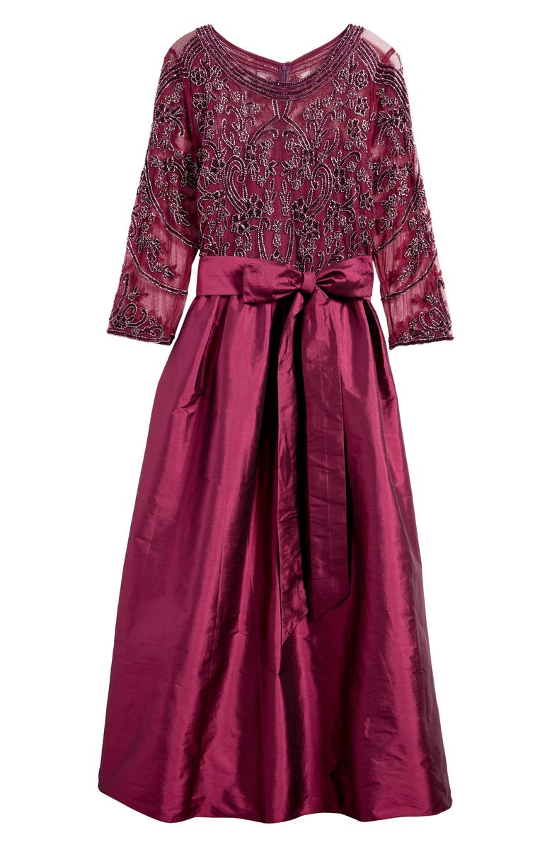 Pisarro Nights Beaded Taffeta Gown, Alternate, color, 