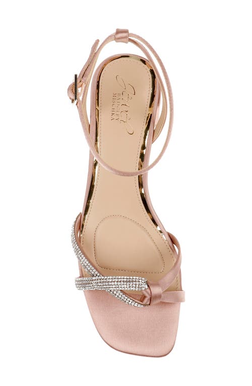 Jewel Badgley Mischka Fern Ankle Strap Sandal In Gold