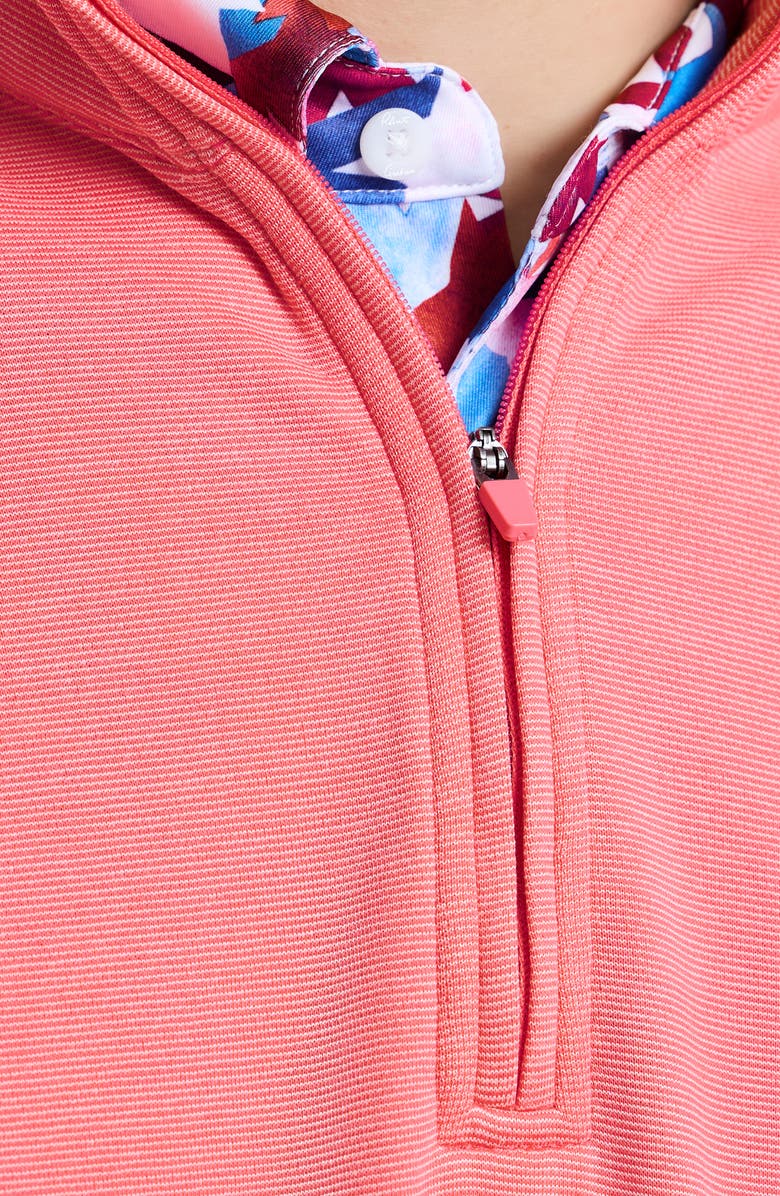 Robert Graham Troland Quarter Zip Pullover, Alternate, color, Pink Lemonade