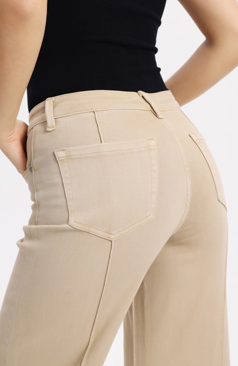 Bayeas Seamed Mid Rise Wide Leg Jeans, Alternate, color,