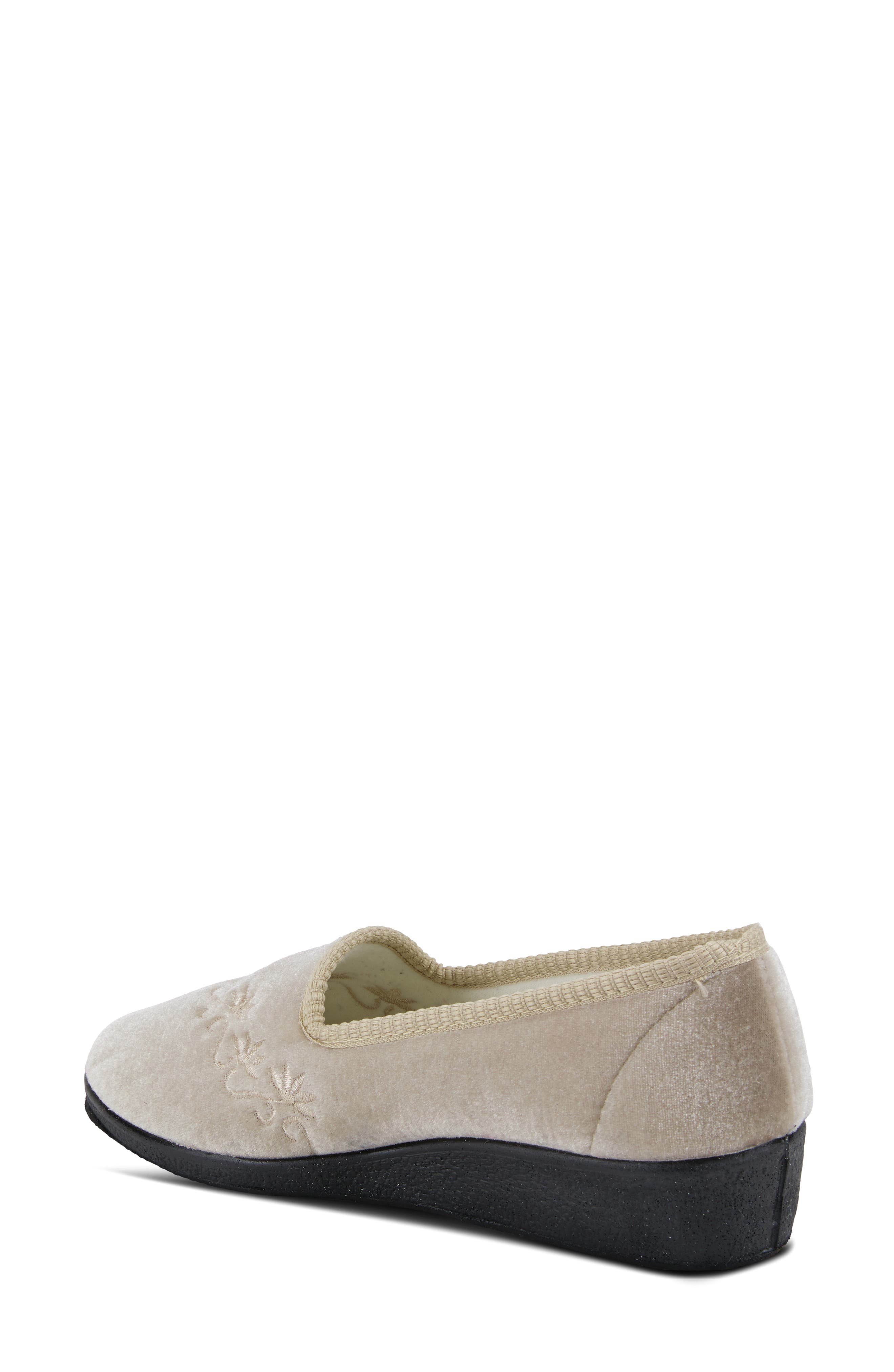 Flexus by Spring Step Jolly Velvet Slipper, Alternate, color, 