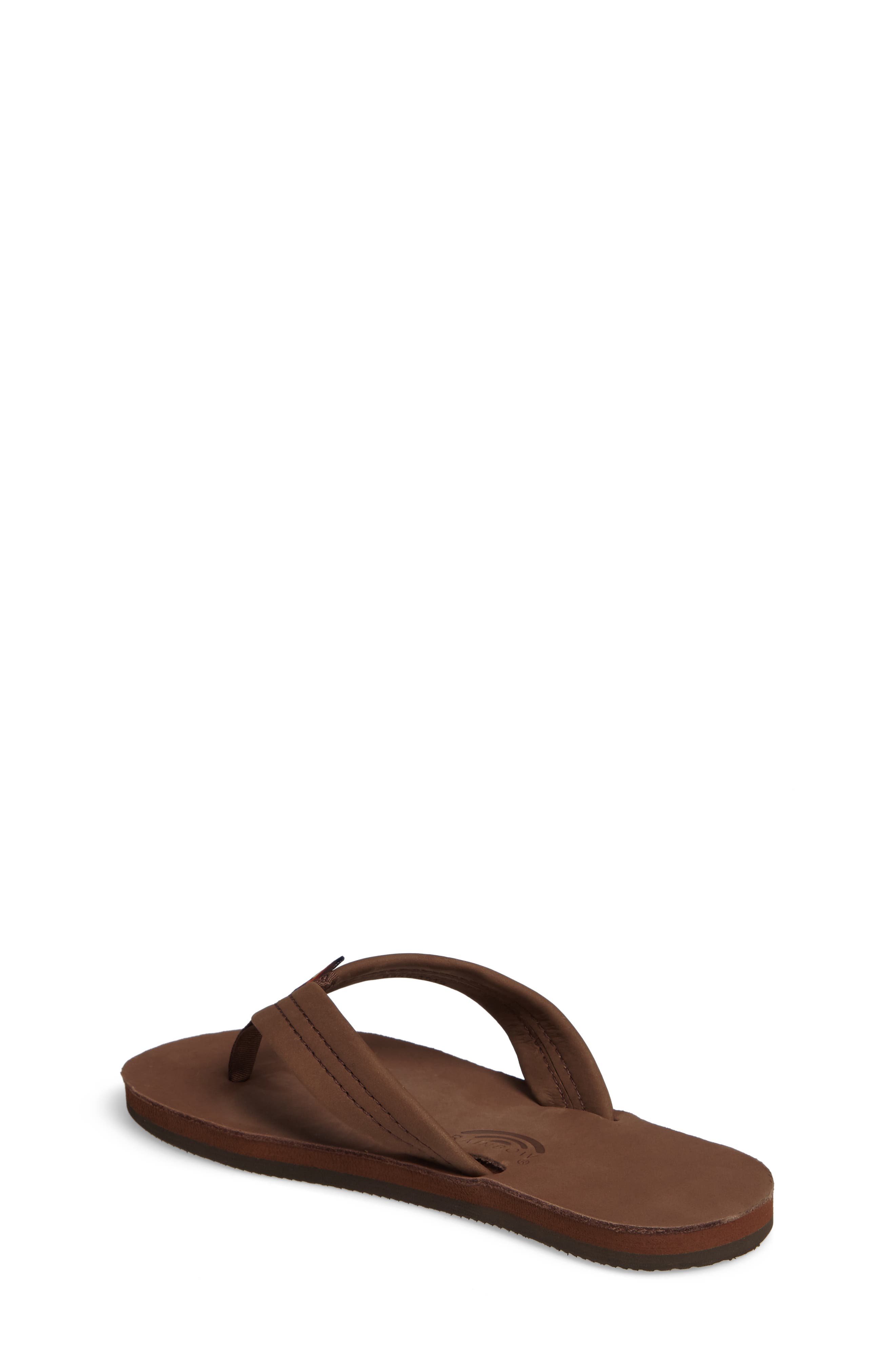 Rainbow<sup>®</sup> Rainbow Leather Sandal, Alternate, color, Expresso