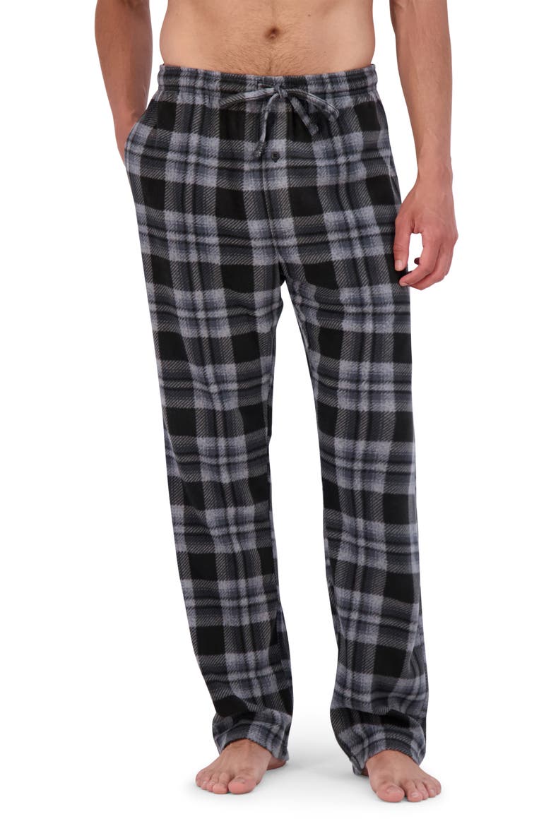 Flannel Sleep Set, Alternate, color, BLACK PLAID