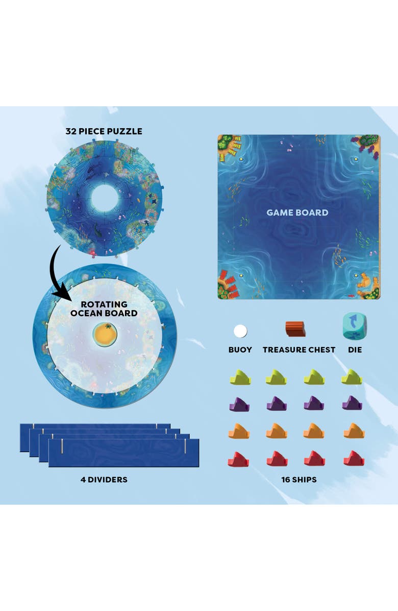 HABA Game Meets Puzzle - Ocean Twist, Kids Board Game, Alternate, color, Blue Multi