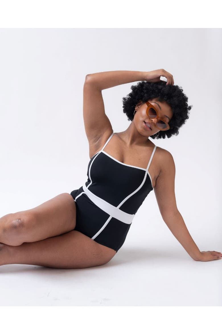 Classic One-Piece, Alternate, color, Black