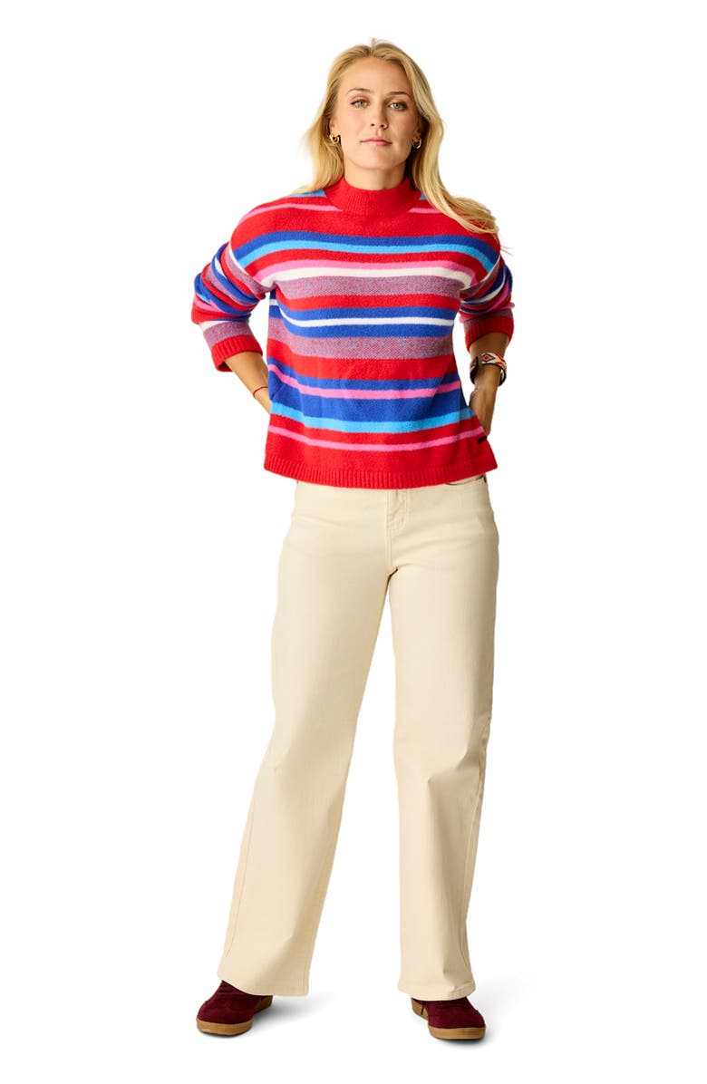 Carve Designs Olivia Plush Sweater, Alternate, color, Multistripe