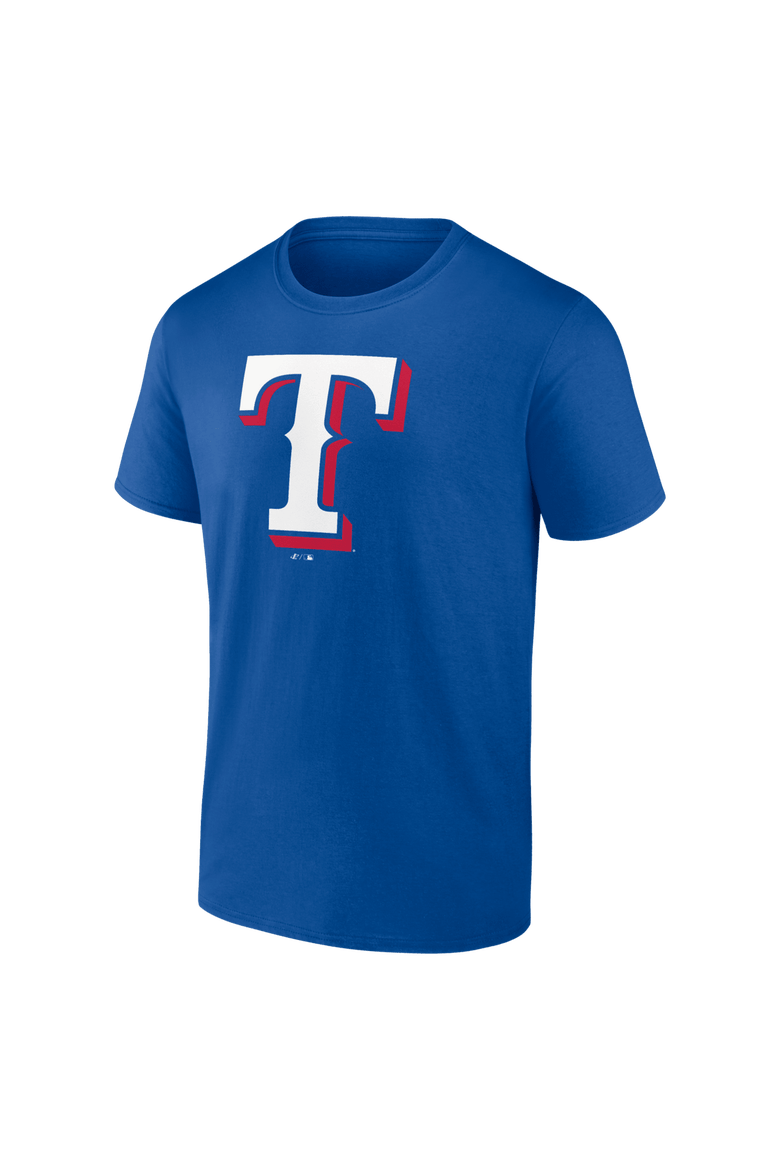 Men's Logo Athletic Royal Texas Rangers Official Logo T-Shirt, Alternate, color, Royal
