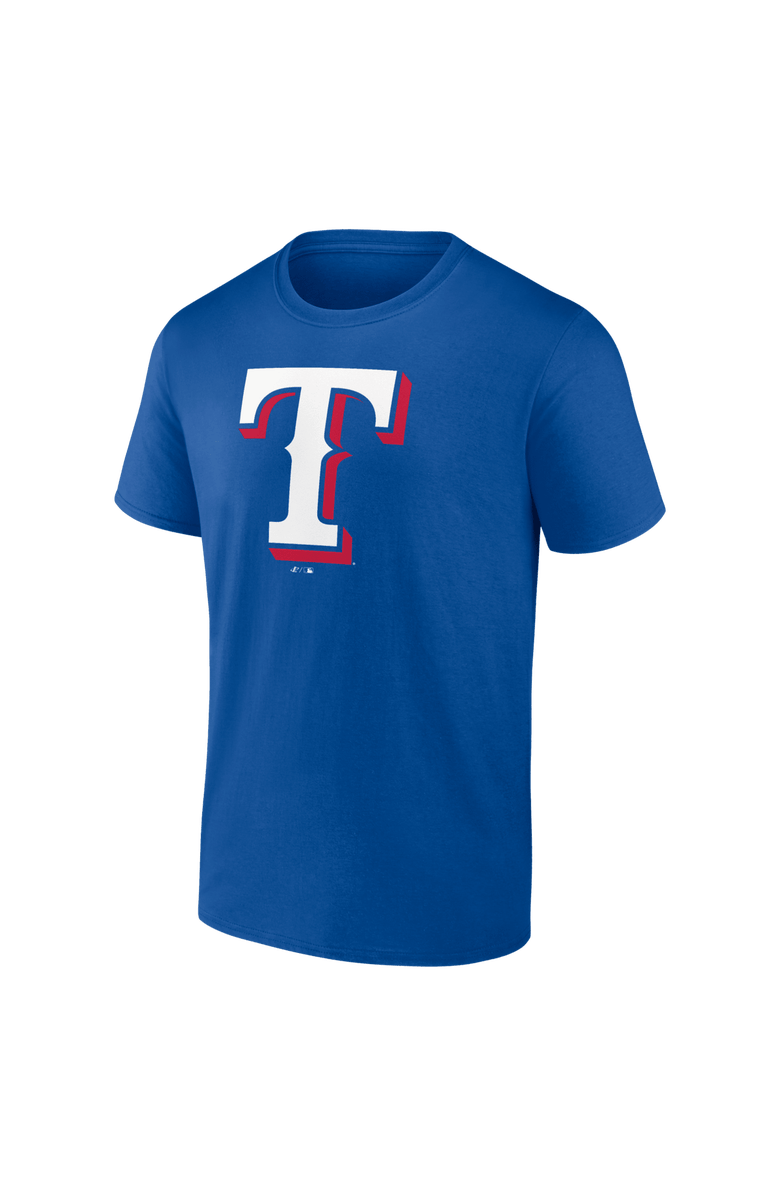 Logo Athletic Men's Logo Athletic Royal Texas Rangers Official Logo T-Shirt, Alternate, color, Royal