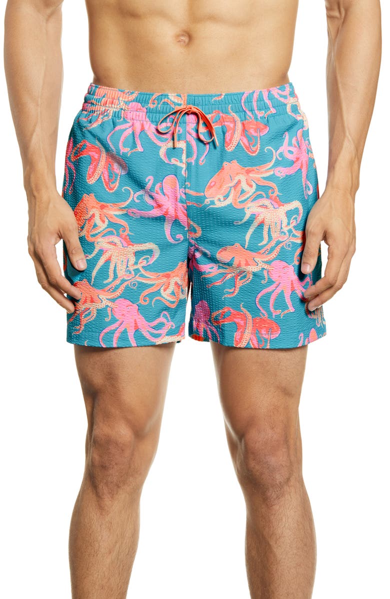 Chubbies The Tenta-Cools Seersucker Swim Trunks, Main, color,